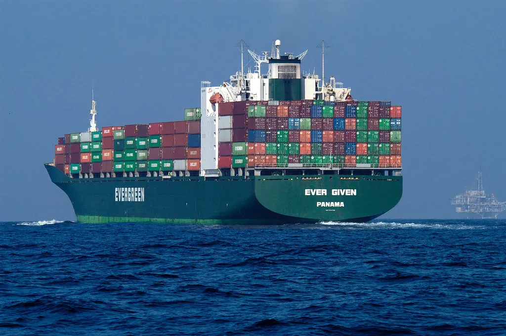 Ilustração de Cabotagem — Container Ship