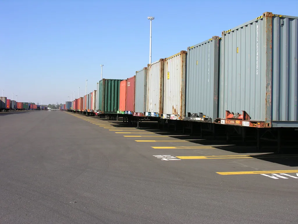 Ilustração de Intermodal — containers